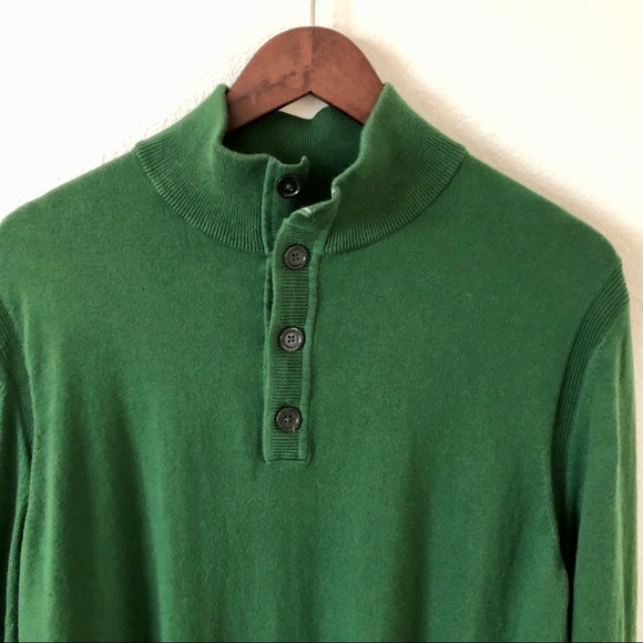 Banana Republic Quarter Button Sweater XL - Picture 2 of 5